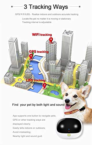 GFFG 4G Pet Tracker GPS Locator for Dogs Cats, Waterproof IP67 Real Time Activity Monitor AGPS LBS GPSPositioning Tracking Device, No Subscription Fee |Geo-Fence Smart App for iPhone & Android,Black - Thumbnail 5