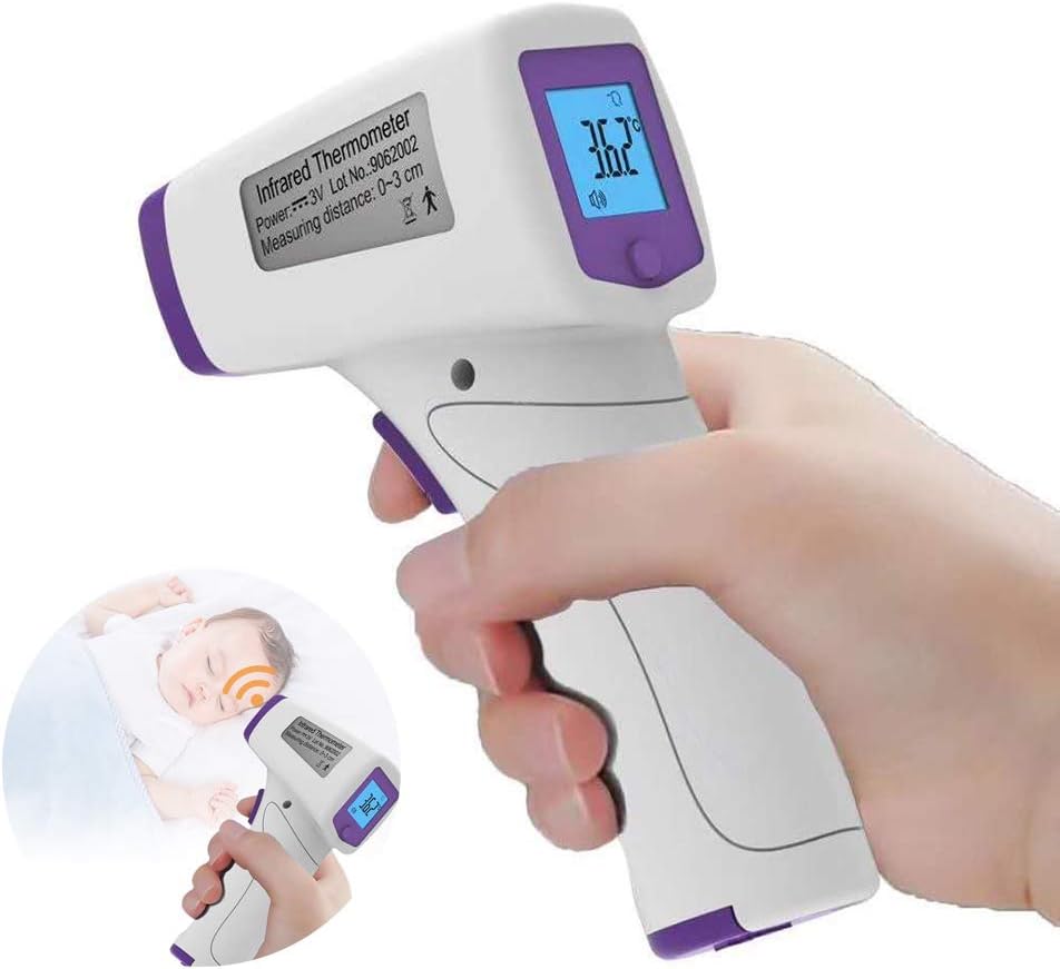 Digital Infrared Thermometer, Baby Infant Kids Thermometer Ear and Forehead, Fever Thermometer for Adults, No Touch Thermometer, Forehead Thermometer Adult
