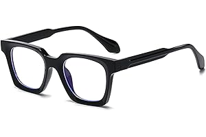 Breaksun Fashion Square Glasses for Women Men Classic Square Frame Anti Blue Light Glasses Clear Lens Fake Eyeglasses