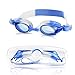 Amazer Kids Child Swim Goggles, Kid Child Swimming Goggles with Clear Vision Anti Fog UV Protection No Leak Come Easy to Adjust with Free Protection Case for Kids Child Early Teens