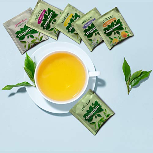 Dogadan Kräuterteebeutel gemischte Grüner Teesorten in einer Teekiste, 6 x Teesorten - 6 verschiedene grüne Tees… – Bild 4