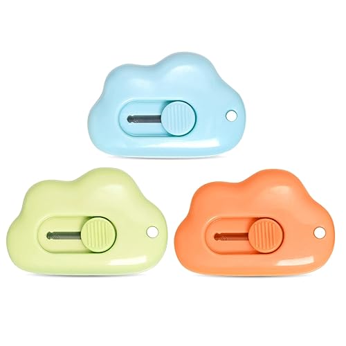 Fengek Pcs Mini Retractable Utility Knife Cloud Pocket Box