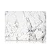 RUBAN Plastic Hard Shell Cover for MacBook Pro 13 inch case with Touch Bar/Touch ID - White Marble