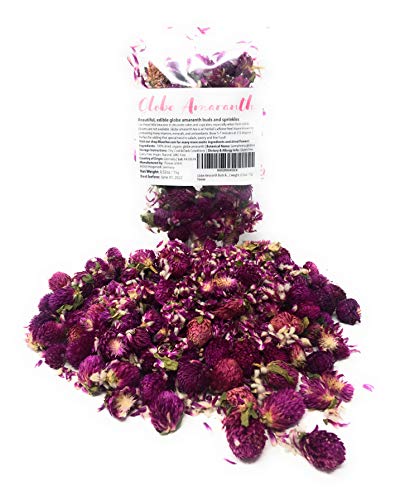 Globe Amaranth Buds & Sprinkles - Perfect for adding that special twist to salads, pastry and fine food | Net weight: 0.52oz / 15g