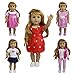 ZITA ELEMENT 5 Sets Fashion Handmade Clothes Dress for American 18 inch Girl Doll Outfits and Other 18 Inch Dolls Accessories