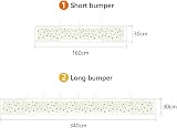 Vicloon Cot Bumper 2Pcs Breathable Mesh Crib Rail Cover Star Design view 2