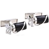 MRCUFF Golf Bag Clubs Golfer Pair Cufflinks in a Presentation Gift Box &amp; Polishing Cloth