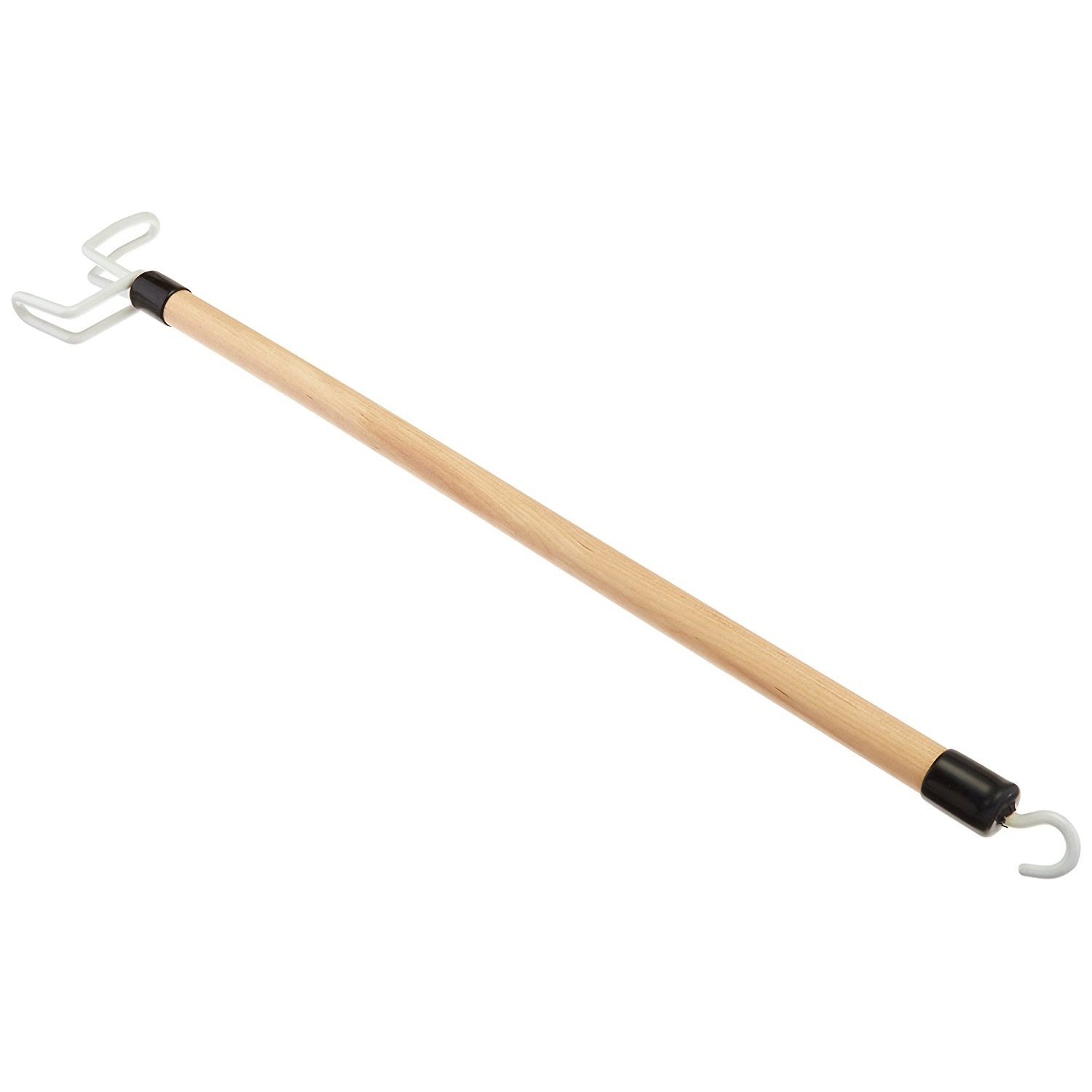 Sammons Preston Deluxe Dressing Stick, 26" Long, Lacquered Wood with Reinforced Hook at End, 5/8" Diameter, Adaptive Dressing Aid Limits Bending & Reaching, Putting On & Pulling Off Clothing Made Easy: Industrial & Scientific