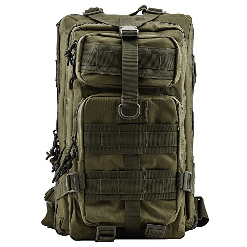 Military Tactical Rucksack, TOPQSC Waterproof 600D Oxford fabric Outdoor Tactical Bag Shoulder Expan