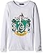Harry Potter Big Girls' Hogwarts Long Sleeve T-Shirt with Scarf, Silver Ice, X-Large