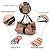 Super Tool Roll Up Bag, Heavy Duty Tool Bag Wrench Organizer with 5 Zipper Pockets, Canvas Pliers Organizer for Mechanics, Tool Pouch Sling, Car Seat Back Organizer, Ideal Gift for Men (Brown)