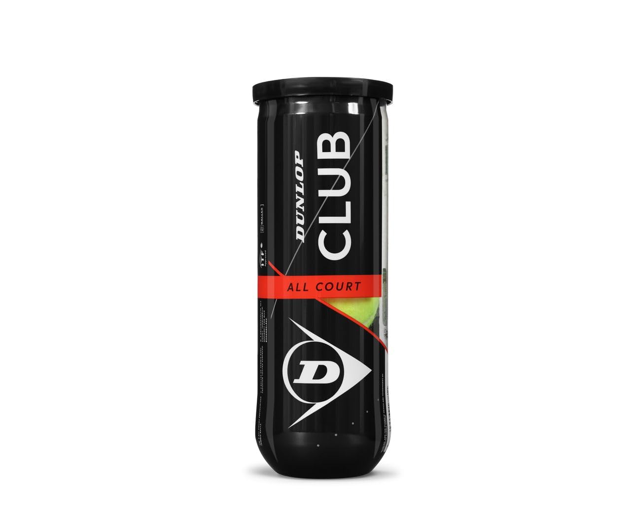 Dunlop Tennis Ball Club All Court - for Clay, Hard Court and Grass (1 x 3 Tin), lemon tree