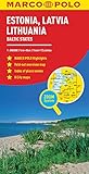Estonia, Latvia, Lithuania Marco Polo Map (Marco Polo Maps) by 