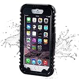 iPhone 6 Waterproof Case/New Version, iThrough Waterproof, Dust Proof, Snow Proof, Shockproof Underwater Case with Touched Transparent Screen Protector Protective Carrying Cover for iPhone 6 (Black)
