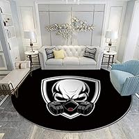 Atokker Okjeff1912 Okjeff1912 Shield,Round Rugs 6ft,6.3 ft