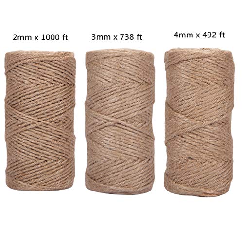 image for Quotidian 1000 Feet (c. 333 Yards) 2mm 3 ply Natural Jute Twine String