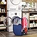 MaidMAX Pop-Up Laundry Clothes Hamper, Mesh Laundry Basket with 2 Handles Each, Collapsible, Blue, Set of 2