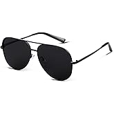 SORVINO Oversized Aviator Sunglasses for Women Men Trendy Retro Bulk Shade Black Faded Sun Glasses Classic UV Protection