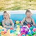 Sable Inflatable Pool, Blow Up Swimming Pool, for Family Party Water Sports with Backrest and Built-in Bench, Blue & White