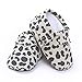 LIVEBOX Infant Baby Moccasins Soft Sole Leopard Print Anti-Slip Tassels Prewalker Toddler Shoes (M: 6~12 months, Cow Print-Grey)