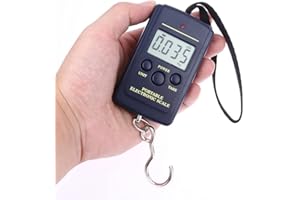 40kg x 10g Mini Digital Scale for Fishing Luggage Travel Weighting Steelyard Hanging Electronic Hook Scale, Kitchen Weight To