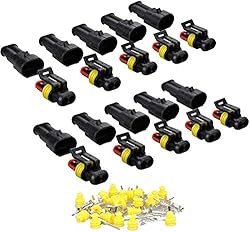 ZYTC 10 Kits 2 Pin Way Waterproof Electrical