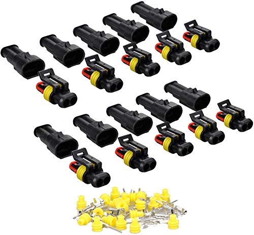 ZYTC 10 Kits 2 Pin Way Waterproof Electrical