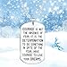 Inspirational Gift Necklace Jewelry for Men Women- Courage is Not the Absence of Fear, It is the Determination to Do Something