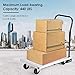 Goplus Folding Aluminum Platform Truck, 440 Lbs Moving Platform Dolly Push Cart with Swivel Wheels and Non-Slip Platform Surface, Rolling Flatbed Hand Truck