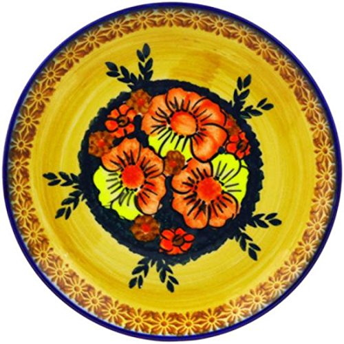 Click Here to See More Images Ceramika Bona H1954G Polish Pottery Ceramic Plate Hand Painted, 7-Inch
