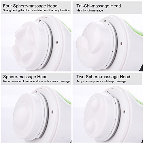 NURSAL Handheld Percussion Electric Massager, Interchangeable Nodes Deep Kneading Therapeutic for Full Body, Blood Circulation