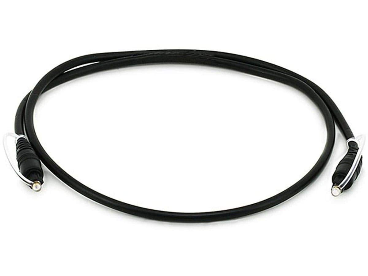 Monoprice 101447 3-Feet Optical TosLink 5.0mm OD Audio Cable