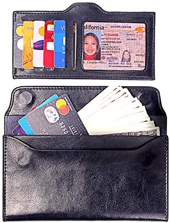 VOCUS Envelope Wallets for Women Unisex Rfid Blocking Travel Wallets Passport Holders Cover for Ladies Mens