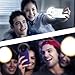 Selfie Ring Light for Camera, 2 Pack Rechargeable Selfie 36 LED Light for iPhone Sumsang Ipad Smartphone Photography Phones, Black & White