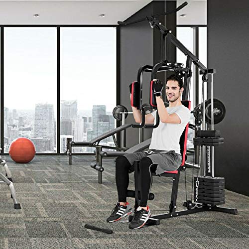 Goplus Multifunction Home Gym System Weight Training Exercise Workout