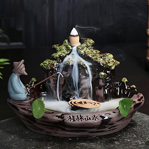 Creative,Mountain,Water,Back,Incense Burner,Decoration/Eaglewood-A