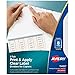Avery 8-Tab Binder Dividers, Easy Peel Clear Labels for Copiers, Index Maker, White Tabs, 5 Sets (11422) primary