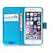 JanCalm Compatible with iPhone 6 Case,iPhone 6S Case, [Wrist Strap] [Kickstand] [Card/Cash Slots] Premium PU Leather Wallet Magnetic Flip Folio Cover for iPhone 6/6S (4.7 inch) +Crystal Pen (Smile)