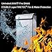 Fireproof Document Bag (15'' x 11'' x 3'') Double Layered Silicone Coated Fiberglass - Withstands Heat Up to 2000°F - Fire Resistant - Storage for Money, Documents, Jewelry, and Passport