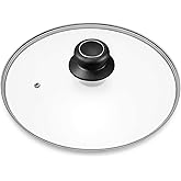 11 Inch Glass Lid for Frying Pan, Fry Pan, Skillet Lid, Pan Lids with Handle,- Tempered Replacement Cover, 11"/28cm