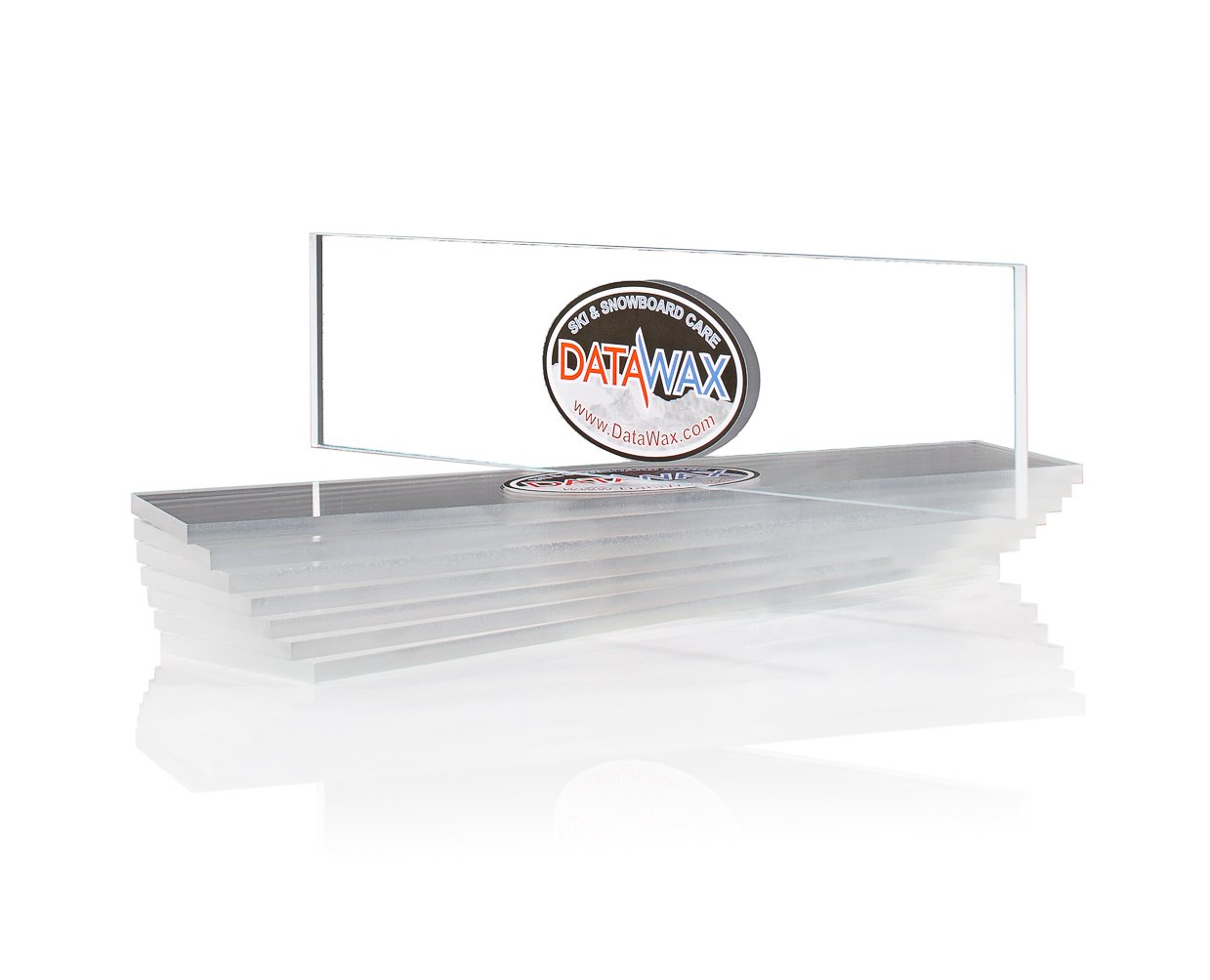 DataWax Acrylic Snowboard Wax Scraper