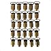 JerryMart 25pcs 20mm & 25mm Pacifier Suspender Clips, Pacifier Clips for Making Pacifier Holders Bib Clips Toy Holder (Color: Antique Brass) (Antique Brass, 20mm)