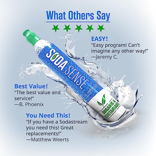 Soda Sense Threaded 60L CO2 Cylinder + 15 Amazon Gift Card w/ 1st 2