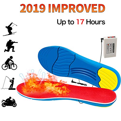 Rechargeable Heated Insoles Women Men