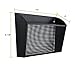 DESIGNA File Binder Holder Wall Mount, Mesh Bin Office Wall Folder File Letter Magazine Hanging Mail Organizer Black
