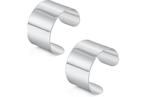 WAINIS 2 Pcs Cuff Bangle Bracelets for Women Open Wide Bracelets Wrist Cuff Wrap Bracelet Adjustable Gift