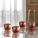Fitz and Floyd Daphne Champagne Flutes, Copper