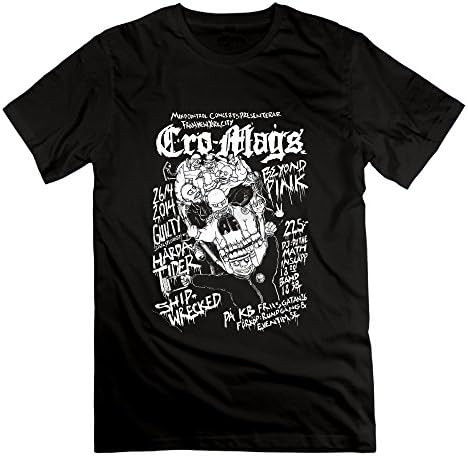 Man Cro-Mags Hardcore Punk Band New York Short Sleeve T Shirts Logo Print