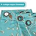 H.VERSAILTEX Blackout Curtains for Bedroom 84 Inches Length Thermal Insulated Birds Rustic Printed Curtain Drapes for Living Room Energy Efficient Room Darkening Home Decoration Curtains Pair, Blue