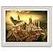 Tuu 5D Full Drill Diamond Painting,Rhinestone Pasted DIY Diamond Painting Cross Stitch for Home Wall Decor（Castle） (Multicolor)